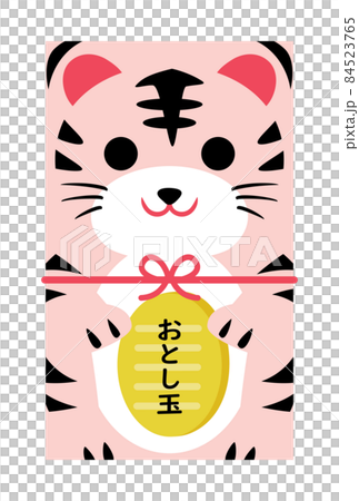 寅年のかわいいお年玉のポチ袋 84523765