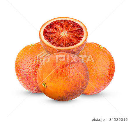 Fresh Orange Blood isolated on white background 84526016