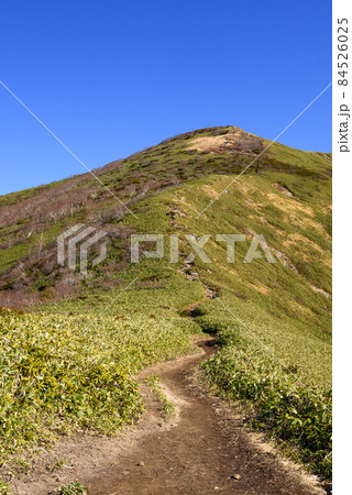 快晴の空と平標山の登山道・展望 84526025