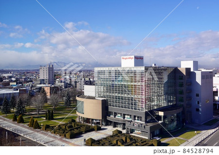 高所から見る帯広駅南口の前 高所から見る帯広駅南口の前 84528794