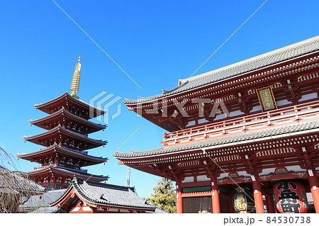 浅草寺の山門 浅草 東京の観光地 浅草寺の山門 浅草 東京の観光地 84530738