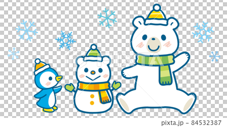 北極熊和雪人_海軍線 北極熊和雪人_海軍線 84532387