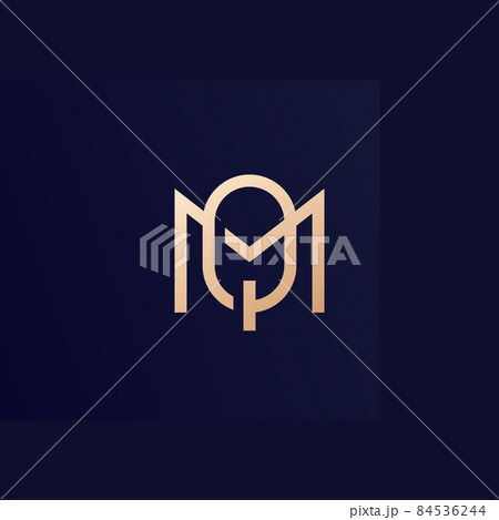 MQ letters logo, monogram design 84536244