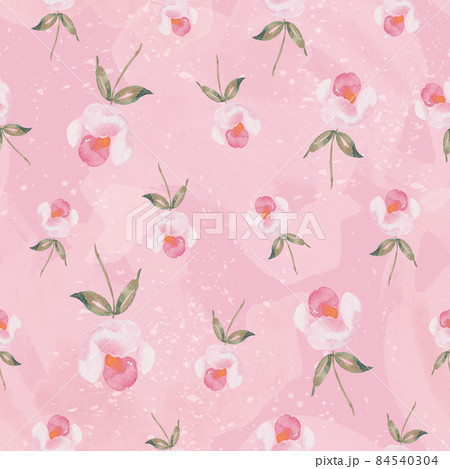 Watercolor botanical seamless pattern pink flowers. Hand drawn rose. Floral elements. For birthday, wedding card, invitation, greeting, mother day, linen, wrapping paper, wallpaper, textile. Watercolor botanical seamless pattern pink flowers. Hand drawn rose. Floral elements. For birthday, wedding card, invitation, greeting, mother day, linen, wrapping paper, wallpaper, textile. 84540304