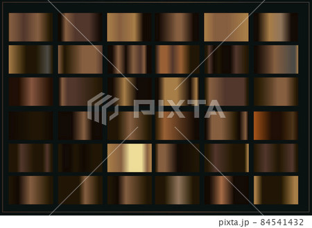 Bronze metal, brown gradients set. big collection of simple background. luxury, rich cover. 84541432