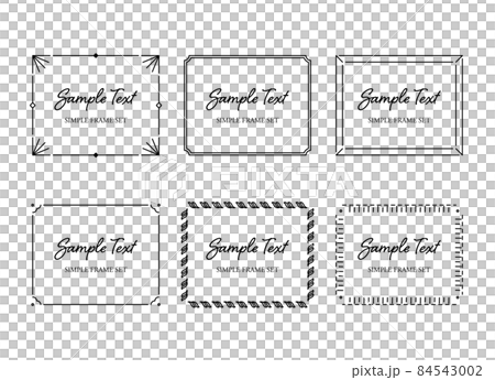 Simple Styling Frame Simple frame set classic modern vintage 1 - Stock Illustration ...