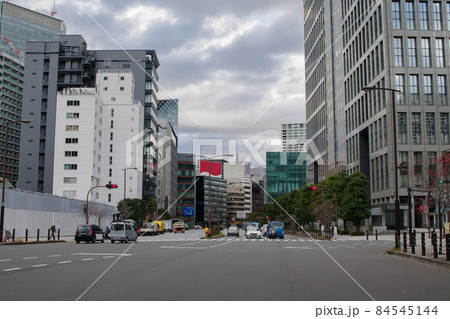 溜池交差点付近から望む赤坂や永田町の風景　赤坂、港区、東京、日本 84545144