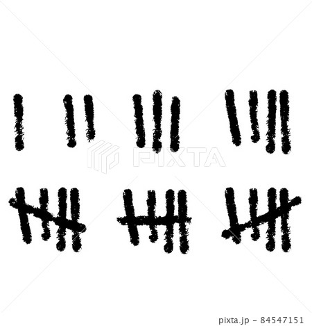Tally Marks Prison Sticks Lines Counter On のイラスト素材