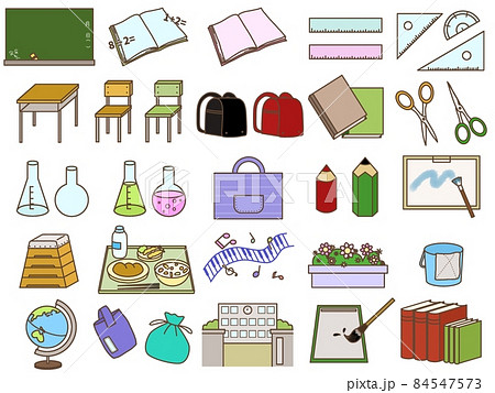 学校関連の素材 輪郭あり 学校関連の素材 輪郭あり 84547573