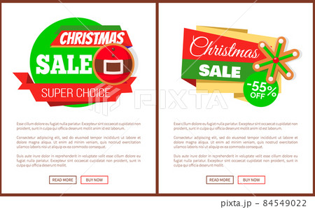 Christmas Sale Price Tag Santa Belt and Snowflake 84549022