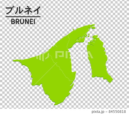 Brunei world map illustration 84550818