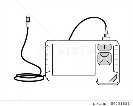 Endoscope is an optical device for medicine and industry. Vector illustration Endoscope is an optical device for medicine and industry. Vector illustration 84551881