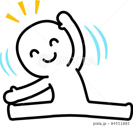 体が柔らかい人物、ストレッチ 84551885