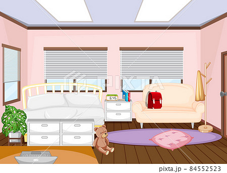 Interior of kids bedroom with furnitures Interior of kids bedroom with furnitures 84552523