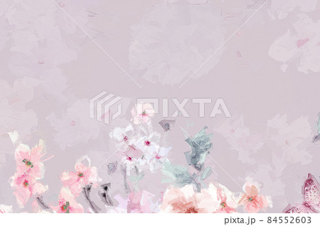 Beautiful oil painting flower illustration Beautiful oil painting flower illustration 84552603