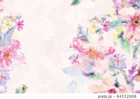 Beautiful oil painting flower illustration Beautiful oil painting flower illustration 84552608