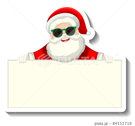 Santa Claus holding empty banner Santa Claus holding empty banner 84552719