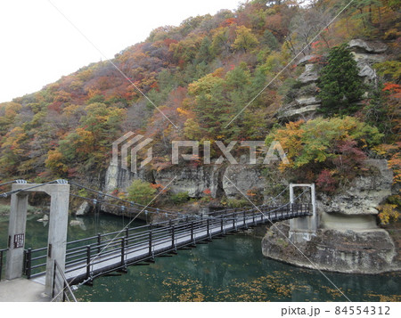 福島県南会津の塔のへつり 福島県南会津の塔のへつり 84554312