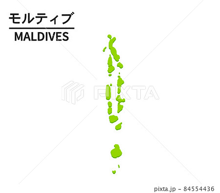 モルディブのイラスト 84554436