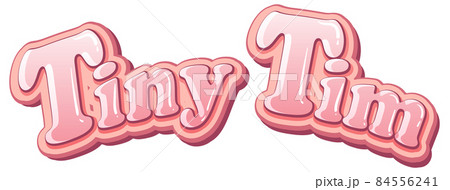 Tiny Tim logo text design Tiny Tim logo text design 84556241