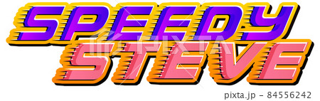 Speedy Steve logo text design Speedy Steve logo text design 84556242