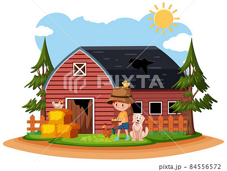 Farmer at the rural old farm house Farmer at the rural old farm house 84556572