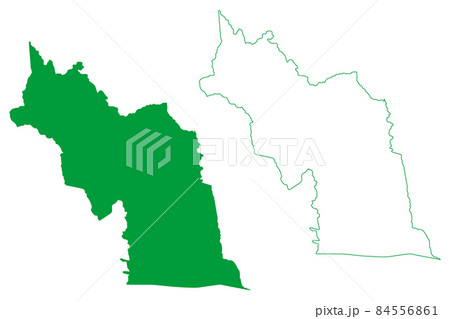 Jussiape municipality (Bahia state, Municipalities of Brazil, Federative Republic of Brazil) map vector illustration, scribble sketch Jussiape map 84556861