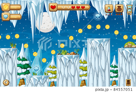 Game Template Ice Cave Scene Game Template Ice Cave Scene 84557051