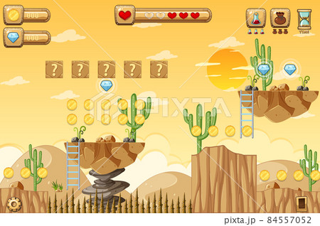 A Game Template Desert Scene A Game Template Desert Scene 84557052