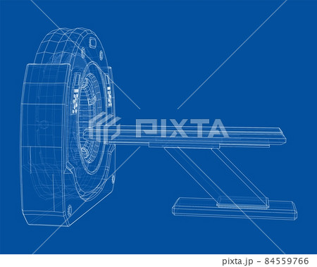 3d illustration of a MRI machine 84559766