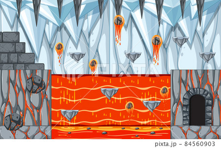 Platformer Game template with Ice Cave Platformer Game template with Ice Cave 84560903