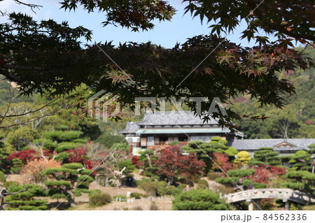 毛利氏庭園　毛利邸　防府市　紅葉　秋 84562336
