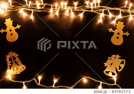 Happy New Year. Christmas lights with the inscription Happy New Year. Christmas lights with the inscription 84562572