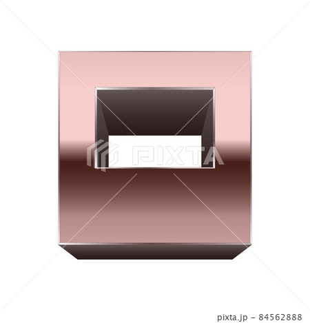 Quadratic copper font.Vector letter. Quadratic copper font.Vector letter. 84562888