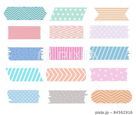 Set masking tape washi isolated vector illustration Set masking tape washi isolated vector illustration 84562916