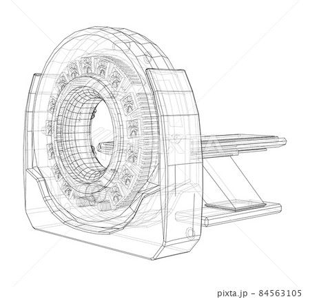3d illustration of a MRI machine 3d illustration of a MRI machine 84563105