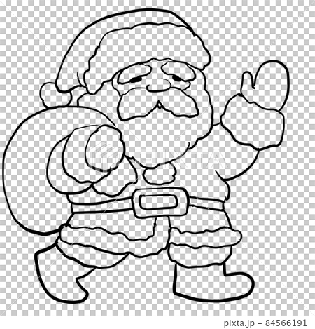 Birthday Cartoon Drawing Santa Claus Distribute Small Gifts PNG Images |  PSD Free Download - Pikbest