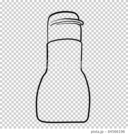 Salt Simple Line Simple and realistic household salt line drawing - Stock Illustration ...