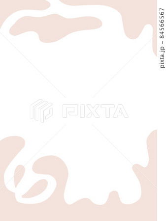 hand drawn simple photo post or stories frame with smooth organic shapes trendy dusty palette, social media advertising template. 84566567