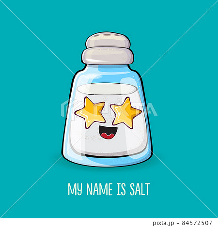 Salt Pepper Shaker Set Cute Cartoon Stock Vector (Royalty Free) 1485913634