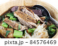 Close up of duck noodle in soup of Asia food 84576469