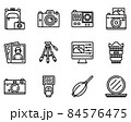 Photography outline icon and symbol for website, application 84576475