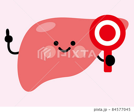 肝臓　キャラクター　マル 84577045