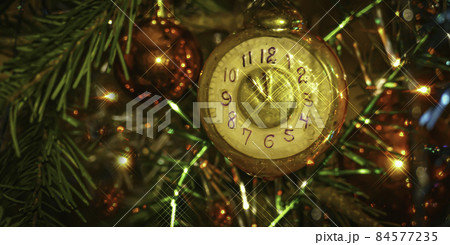 Christmas toys on the tree 84577235