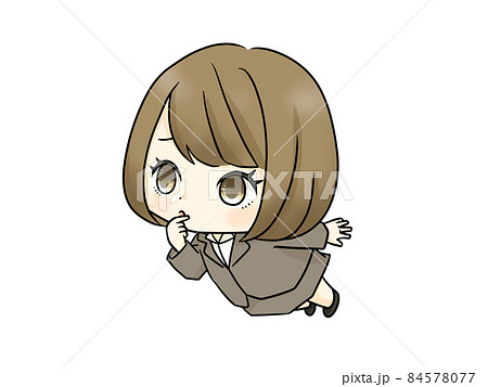 困っているスーツ姿の女性 84578077
