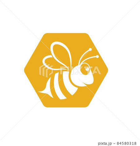 Bee logo vector icon illustration Bee logo vector icon illustration 84580318