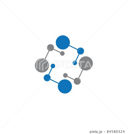Molecule logo vector icon 84580324