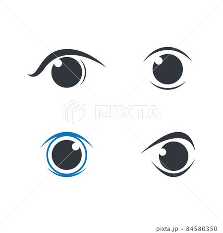 Eye logo vector icon Eye logo vector icon 84580350