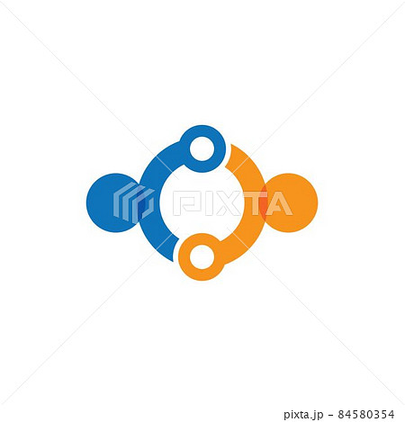 Teamwork logo vector icon Teamwork logo vector icon 84580354