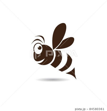 Bee logo vector icon illustration Bee logo vector icon illustration 84580361